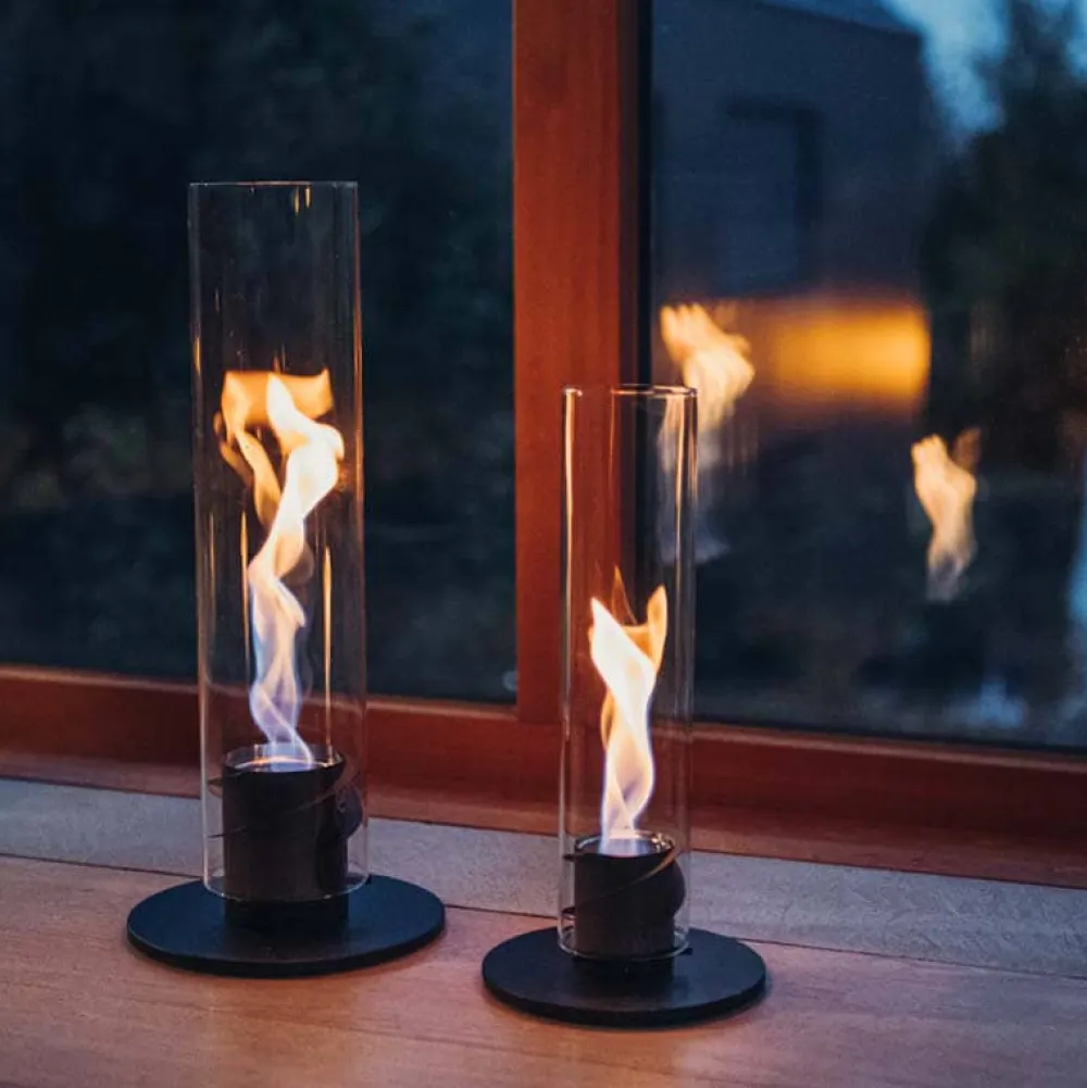 Vessière Cristaux Coupes, Coupelles Et Photophores|Lampes Cristal|Photophore feu de table spin 1200 intérieur et extérieur