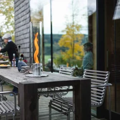 Vessière Cristaux Coupes, Coupelles Et Photophores|Lampes Cristal|Photophore feu de table spin 1200 intérieur et extérieur