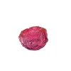 Vessière Cristaux Photophores, Bougeoirs Cristal|Photophore rouge violet bouquet daum