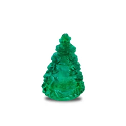 Vessière Cristaux Photophores, Bougeoirs Cristal|Photophore sapin vert daum