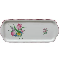 Vessière Cristaux Lunéville|Plat cake louis xv
