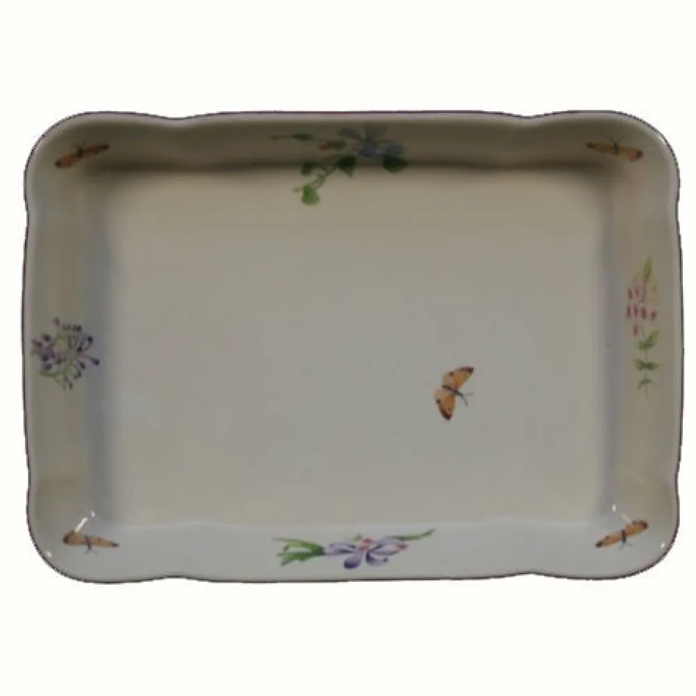 Vessière Cristaux Lunéville|Plat gratin vent de fleurs lunéville