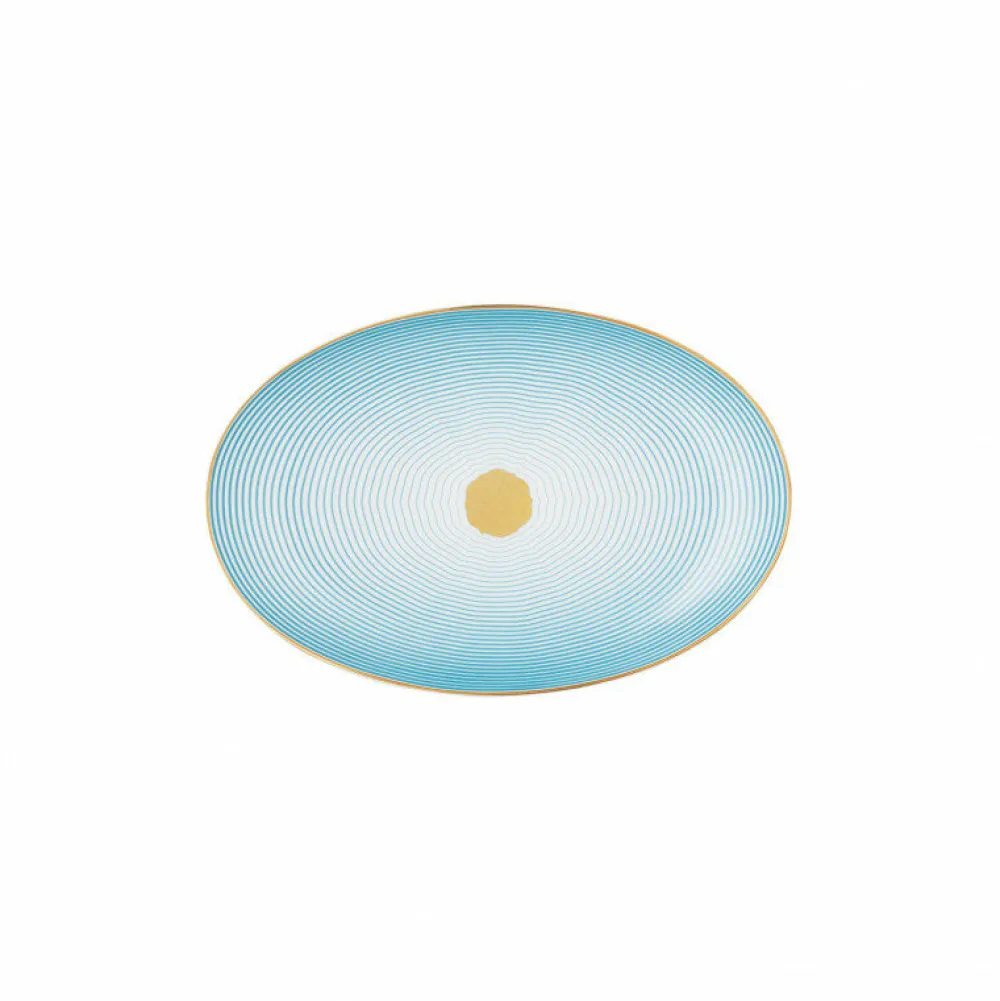 Vessière Cristaux Art De La Table|Assiette Céramique|Plat ovale porcelaine 23 cm Aura Raynaud