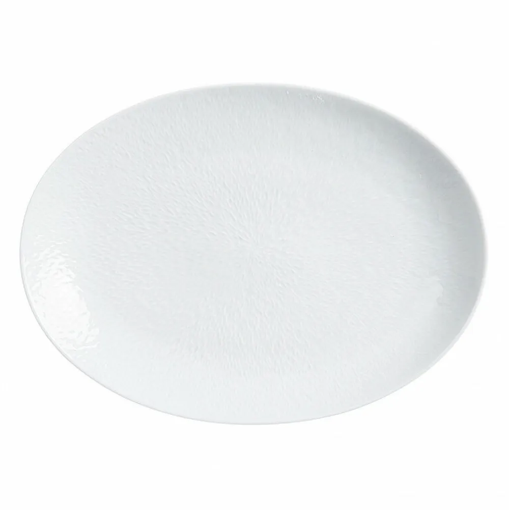 Vessière Cristaux Art De La Table|Assiette Céramique|Plat ovale porcelaine 36 cm Minéral Raynaud