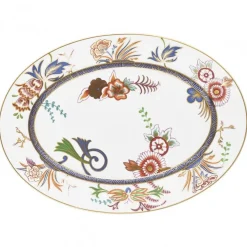 Vessière Cristaux Art De La Table|Assiette Céramique|Plat ovale porcelaine 41 cm Imari Raynaud
