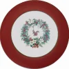 Vessière Cristaux Lunéville|Plat roses des neiges