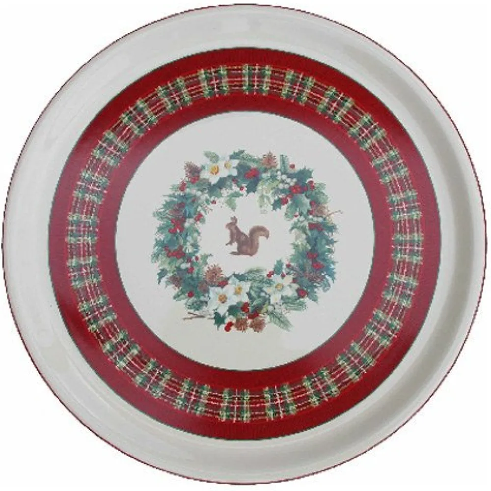 Vessière Cristaux Lunéville|Plat tarte roses des neiges
