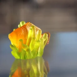 Vessière Cristaux Figurines Miniature Cristal|Bestiaire|Poisson ambre § anemone pm daum