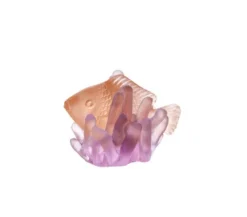 Vessière Cristaux Animaux Cristal|Bestiaire|Poisson ambre violet § anemone pm daum