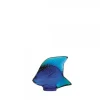 Vessière Cristaux Bestiaire|Animaux Cristal|Poisson bleu cap-ferrat lustré lalique