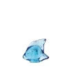 Vessière Cristaux Sculptures Et Figurines|Bestiaire|Poisson bleu pâle lalique