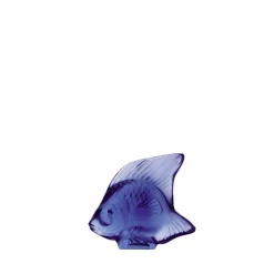 Vessière Cristaux Sculptures Et Figurines|Bestiaire|Poisson bleu saphir lalique