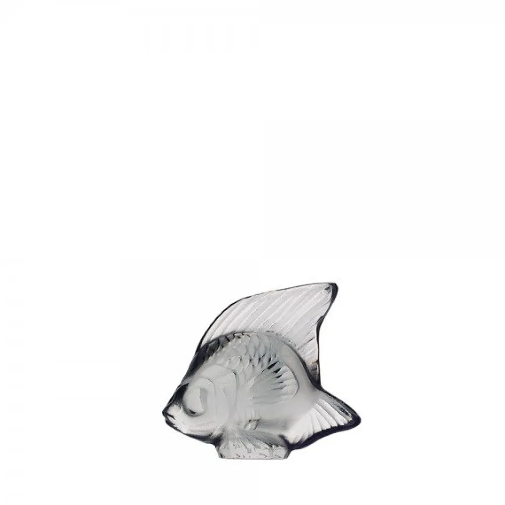 Vessière Cristaux Sculptures Et Figurines|Bestiaire|Poisson gris lalique