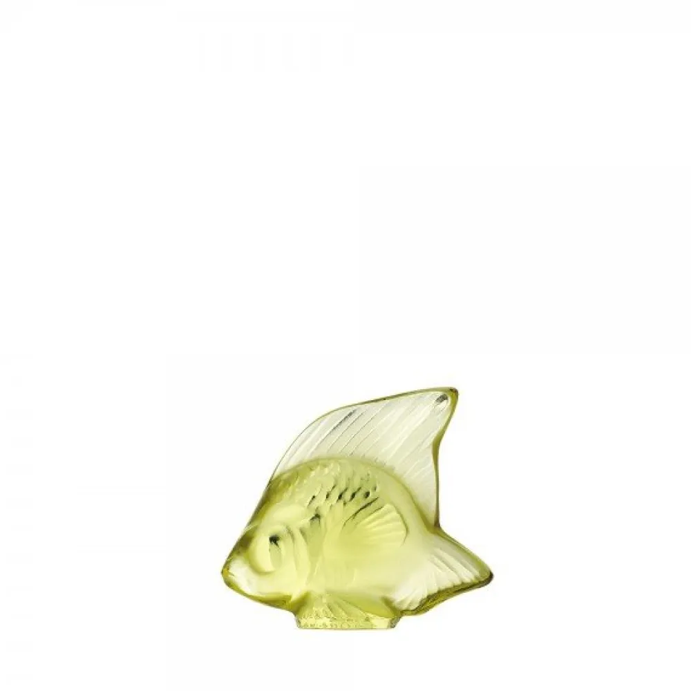 Vessière Cristaux Sculptures Et Figurines|Bestiaire|Poisson jaune lalique