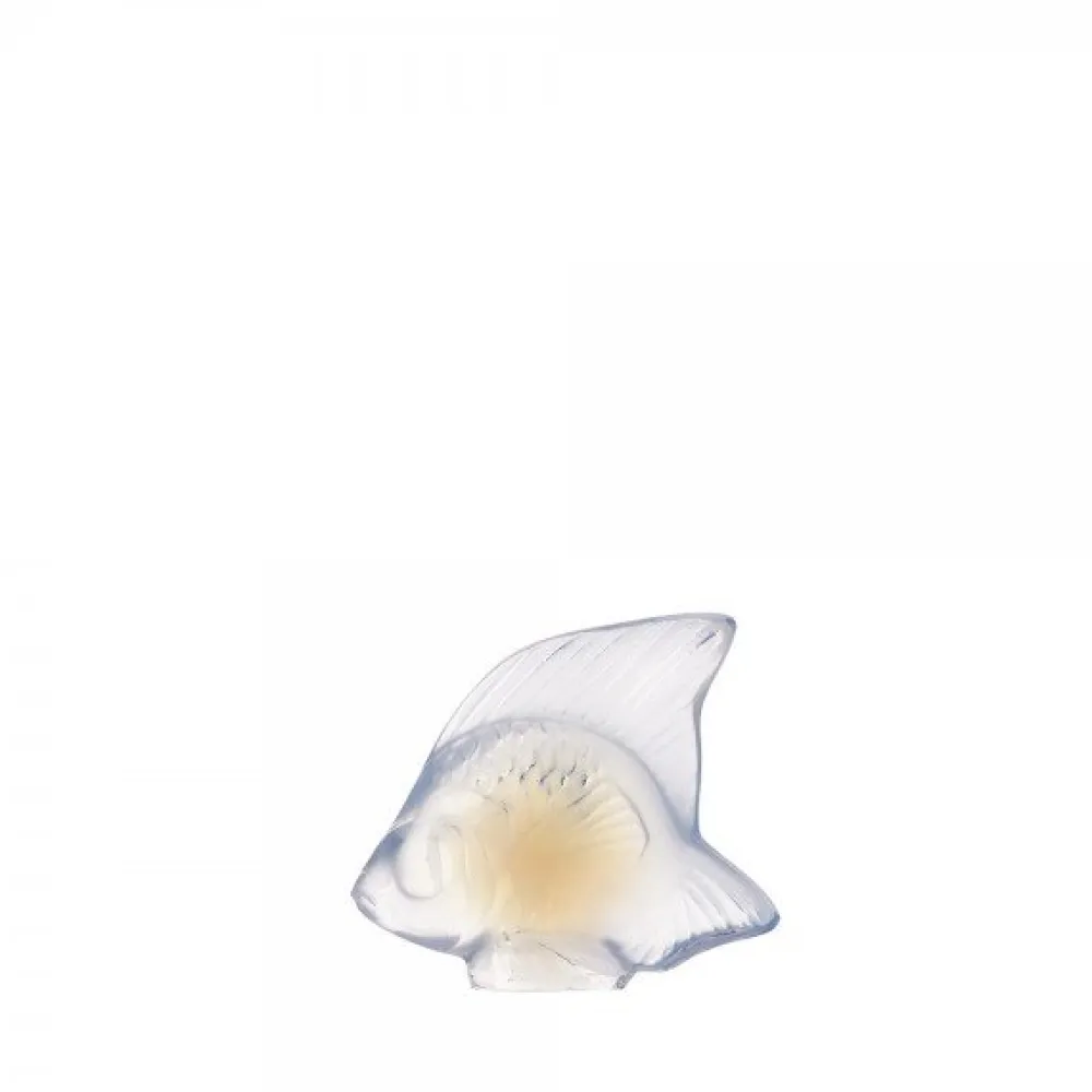 Vessière Cristaux Figurines Miniature Cristal|Animaux Cristal|Poisson opale lalique