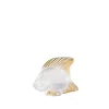 Vessière Cristaux Bestiaire|Animaux Cristal|Poisson tamponné or lalique