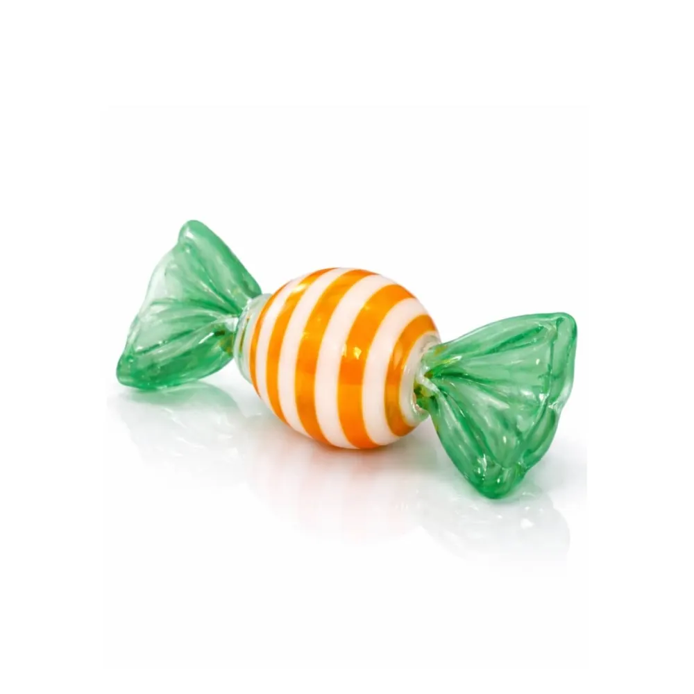 Vessière Cristaux Décoration|Art De La Table|Porte couteau bonbon spirale orange X4