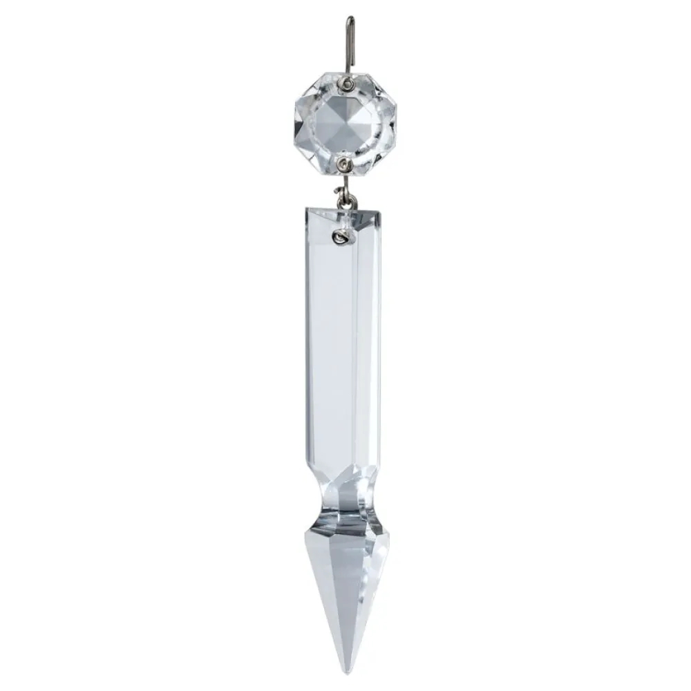 Vessière Cristaux Suspensions Cristal|Lampes Cristal|Prisme cristal argent pour lustre
