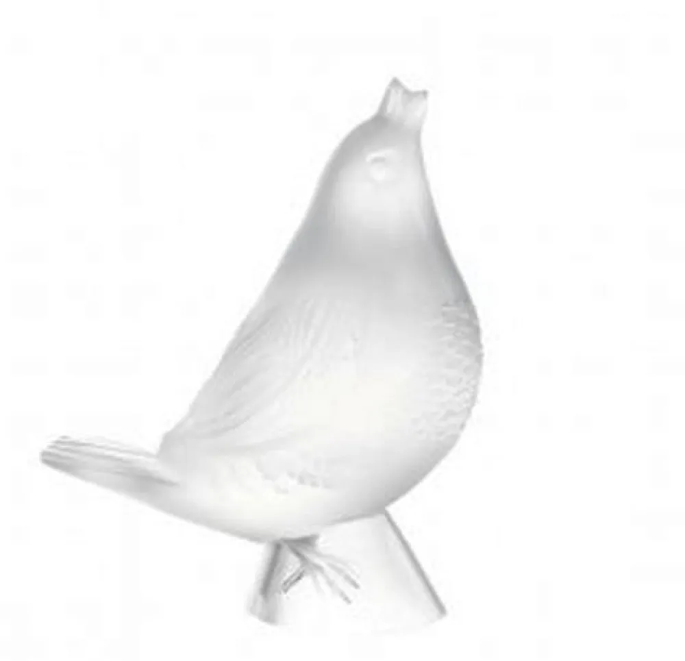 Vessière Cristaux Sculptures Et Figurines|Bestiaire|Rouge gorge chanteur lalique