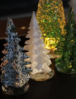 Vessière Cristaux Décoration|Sulfures, Presse-Papiers Cristal|Sapin vert décoratif cristal de Lorraine