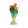 Vessière Cristaux Editions D’Art|Bestiaire|Sculpture ambre vert ara daum