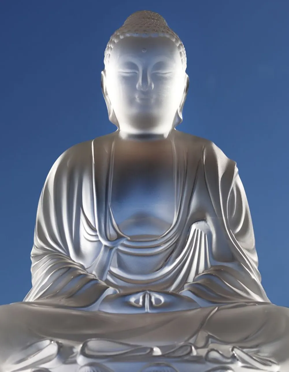 Vessière Cristaux Sculptures Et Figurines|Symboles Religieux Cristal|Sculpture bouddha grand modèle lalique