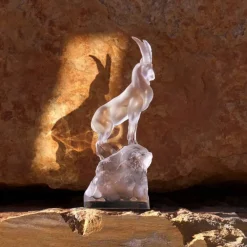 Vessière Cristaux Sculptures Et Figurines|Sculpture Bouquetin terramineral Lalique