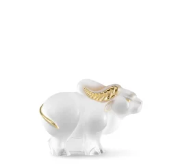 Vessière Cristaux Sculptures Et Figurines|Bestiaire|Sculpture buffle horoscope lalique