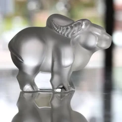 Vessière Cristaux Sculptures Et Figurines|Bestiaire|Sculpture buffle horoscope lalique