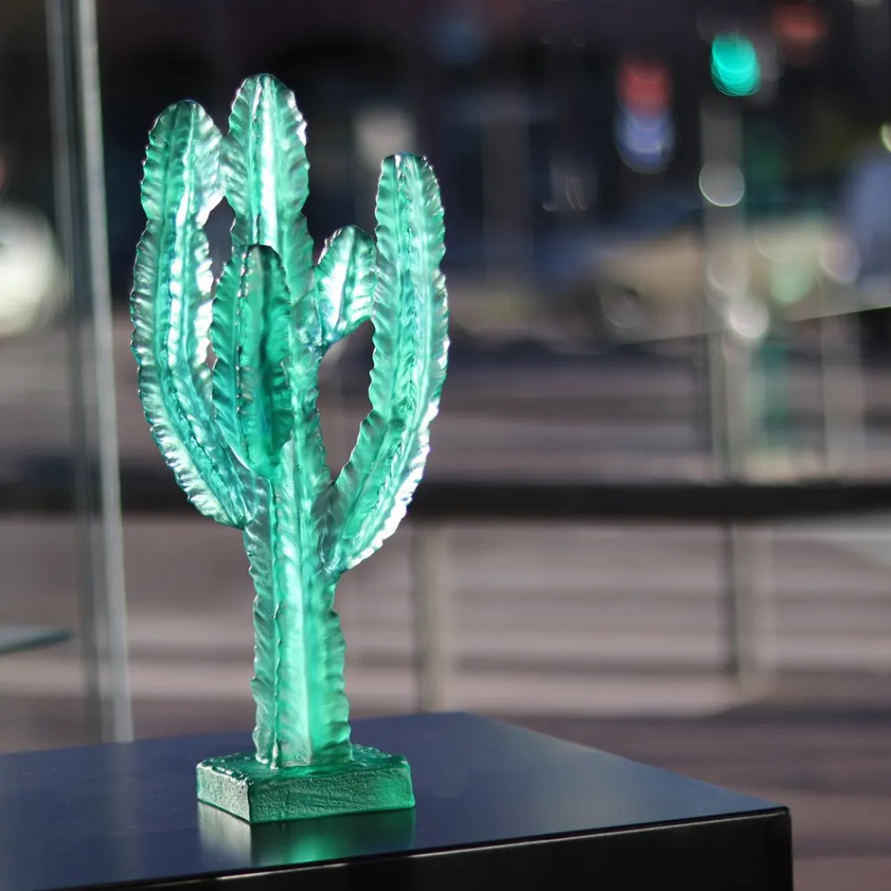 Vessière Cristaux Éditions D’Art Cristal|Editions D’Art|Sculpture cactus emilio robba daum