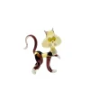 Vessière Cristaux Bestiaire|Animaux Cristal|Sculpture chat humoristique