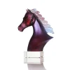 Vessière Cristaux Bestiaire|Sculpture cheval arabe daum