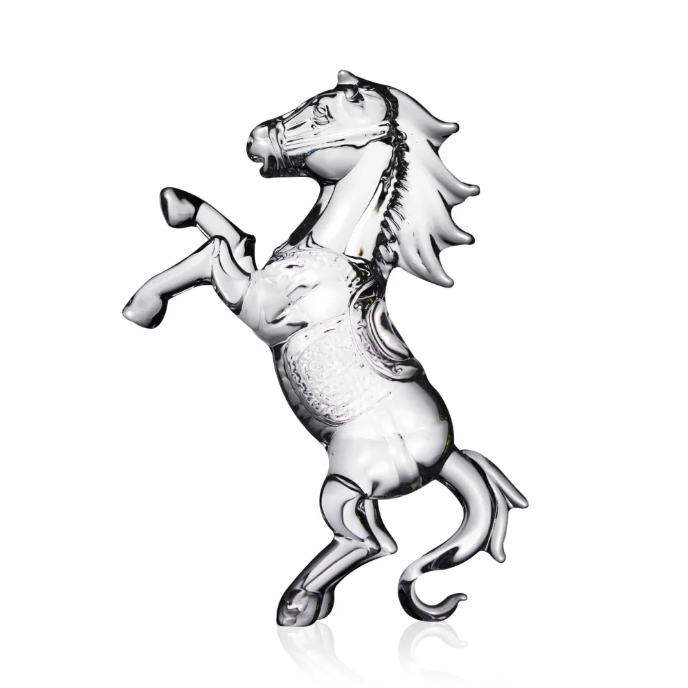Vessière Cristaux Animaux Cristal|Bestiaire|Sculpture cheval cristal zodiaque chinois