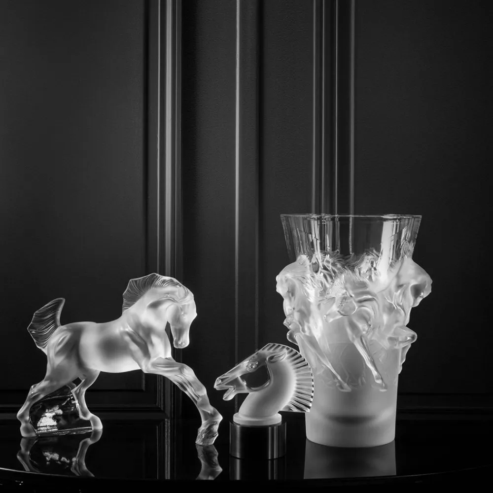 Vessière Cristaux Sculptures Et Figurines|Bestiaire|Sculpture cheval incolore lalique