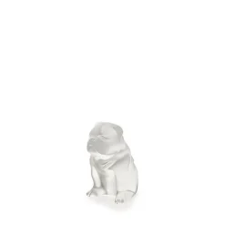 Vessière Cristaux Sculptures Et Figurines|Bestiaire|Sculpture chien bulldog lalique