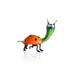 Vessière Cristaux Bestiaire|Animaux Cristal|Sculpture coccinelle humoristique