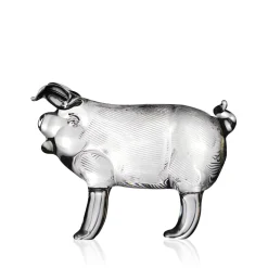 Vessière Cristaux Bestiaire|Animaux Cristal|Sculpture cochon cristal zodiaque chinois