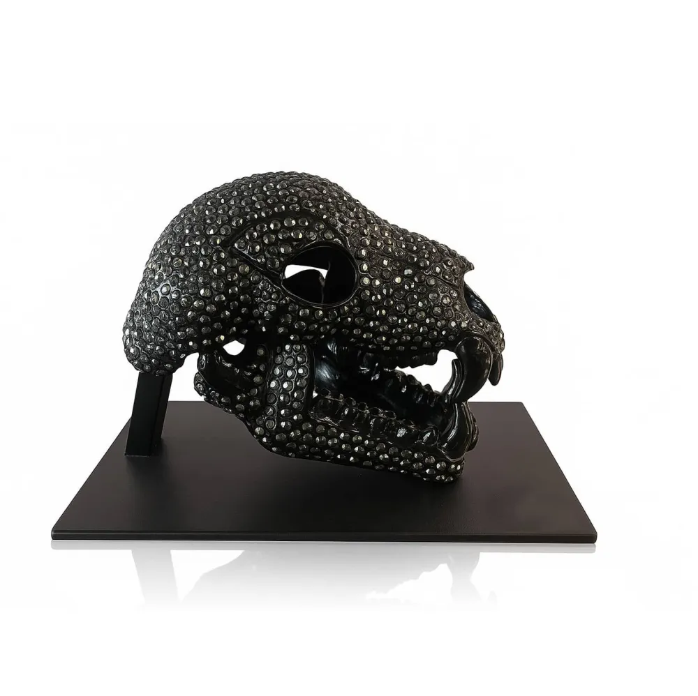 Vessière Cristaux Décoration|Éditions D’Art Cristal|Sculpture crâne cristaux Swarovski by Crystalp