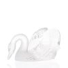 Vessière Cristaux Bestiaire|Animaux Cristal|Sculpture cygne tête baissées lalique