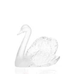 Vessière Cristaux Bestiaire|Animaux Cristal|Sculpture cygne tête haute lalique