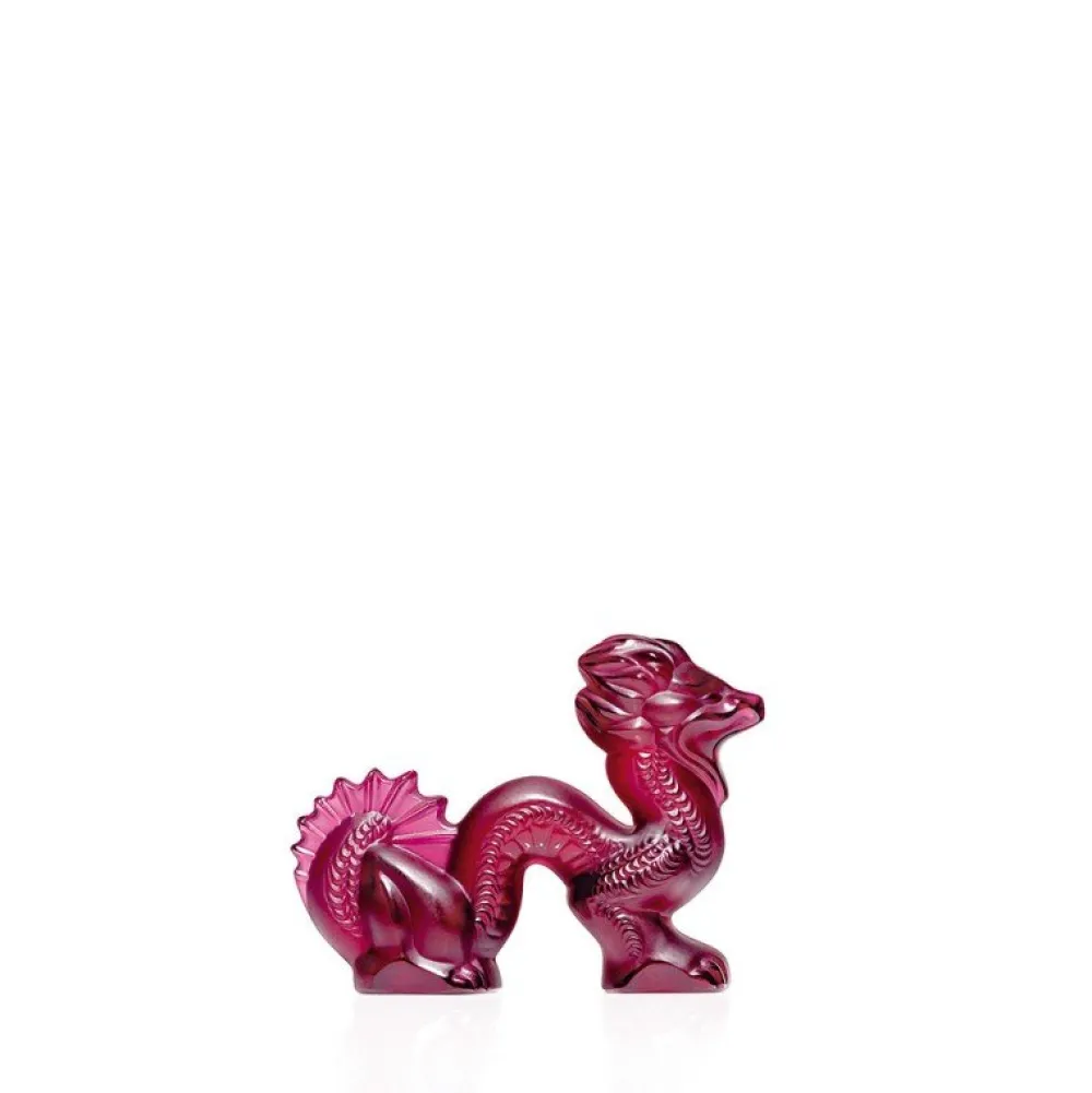 Vessière Cristaux Sculptures Et Figurines|Animaux Cristal|Sculpture dragon ambre lalique