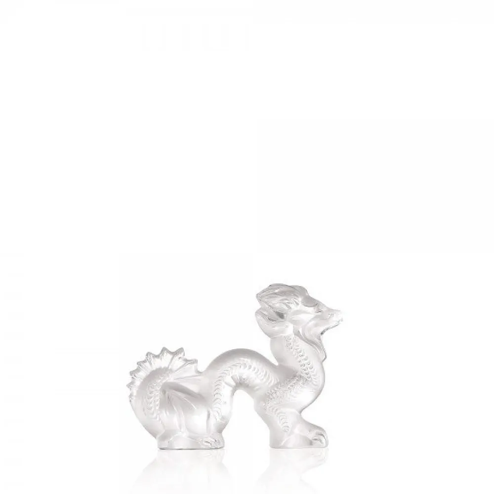 Vessière Cristaux Sculptures Et Figurines|Animaux Cristal|Sculpture dragon clair lalique