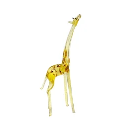 Vessière Cristaux Bestiaire|Animaux Cristal|Sculpture girafe humoristique