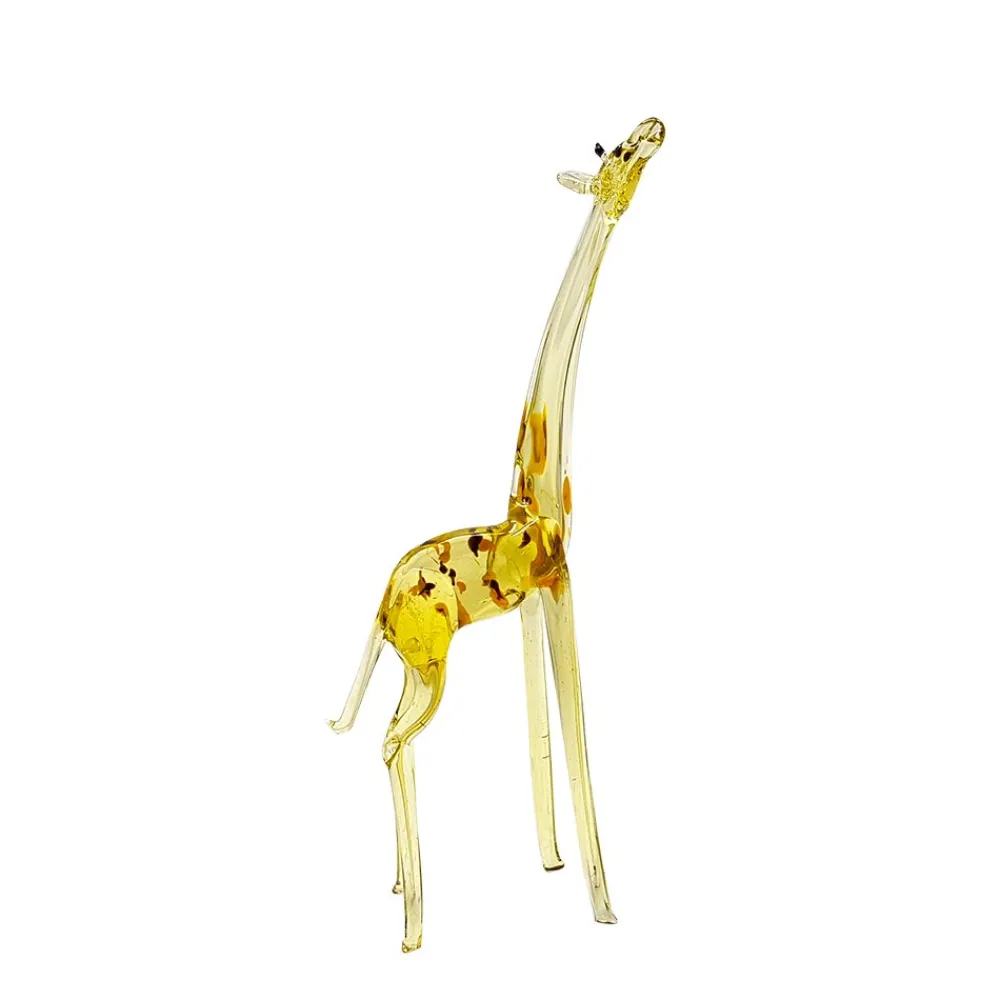 Vessière Cristaux Bestiaire|Animaux Cristal|Sculpture girafe humoristique