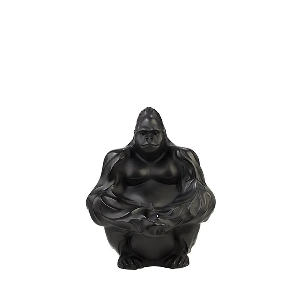Vessière Cristaux Sculptures Et Figurines|Bestiaire|Sculpture gorille lalique
