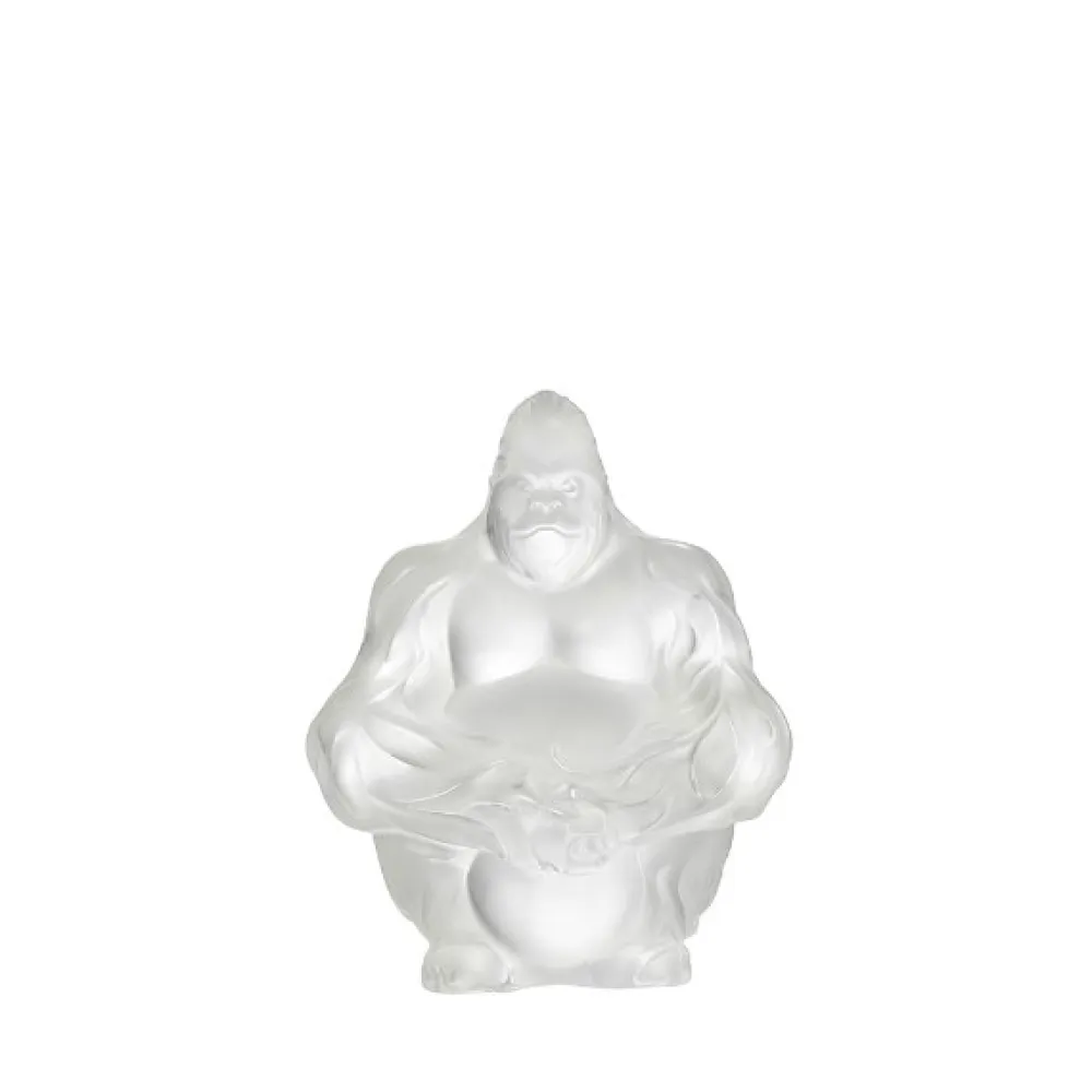 Vessière Cristaux Sculptures Et Figurines|Bestiaire|Sculpture gorille lalique