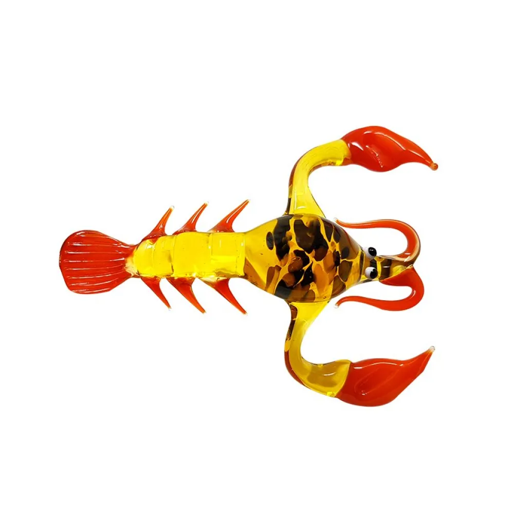 Vessière Cristaux Bestiaire|Animaux Cristal|Sculpture homard humoristique