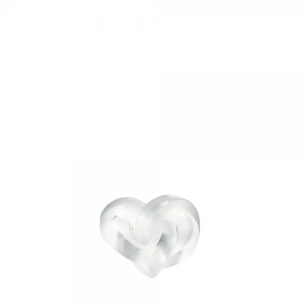 Vessière Cristaux Sculptures Et Figurines|Sulfures, Presse-Papiers Cristal|Sculpture incolore coeurs lalique