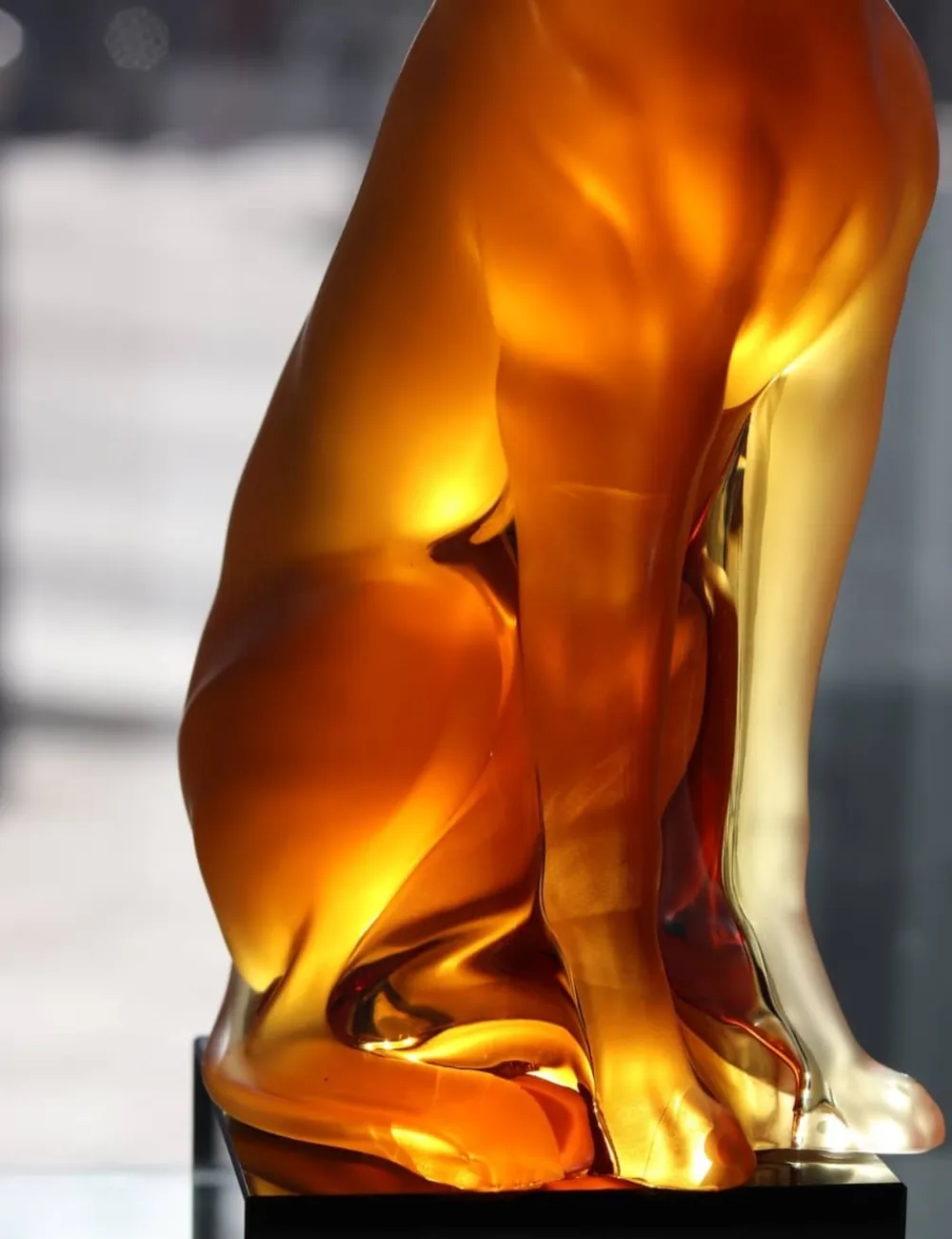 Vessière Cristaux Bestiaire|Animaux Cristal|Sculpture lévrier lalique