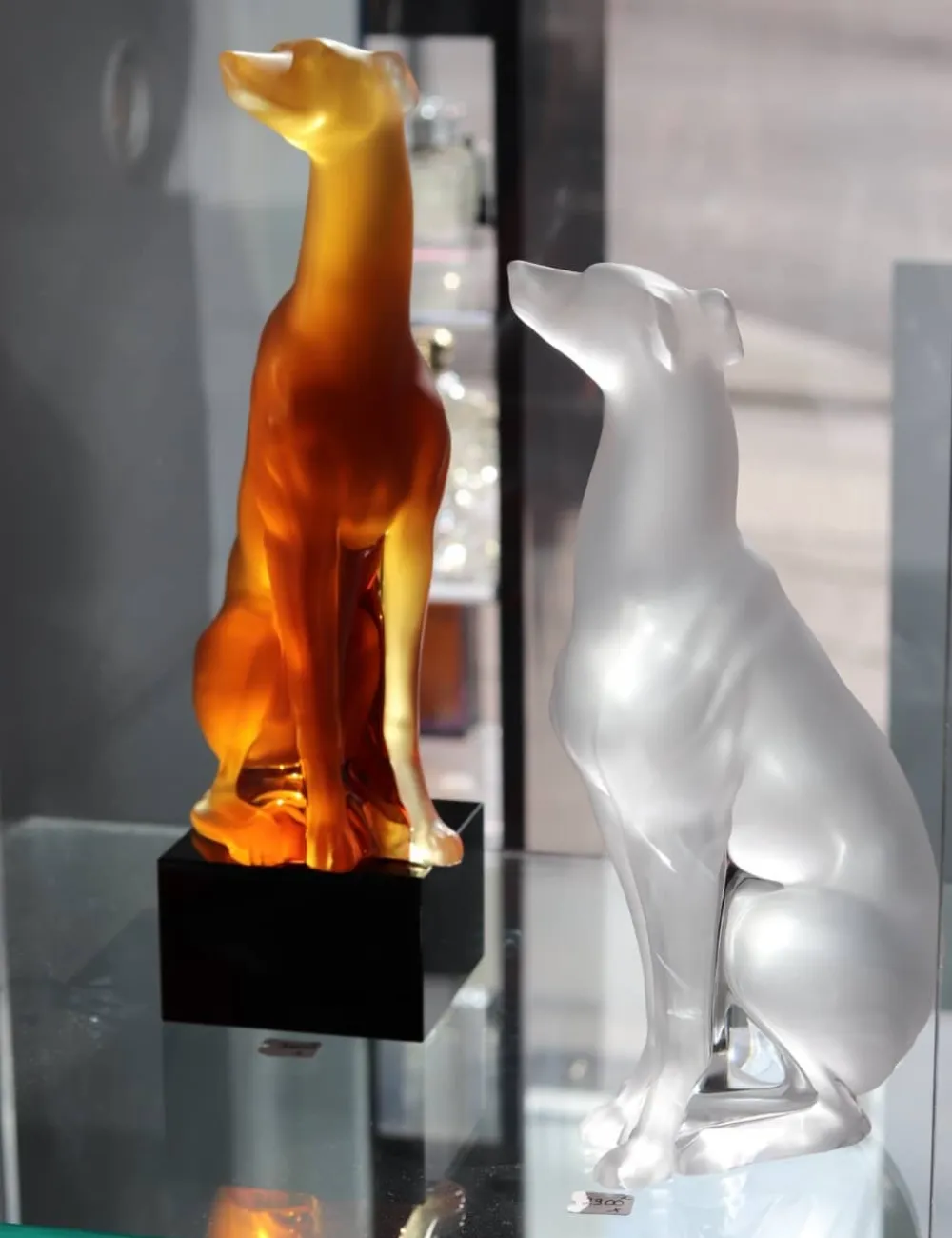Vessière Cristaux Bestiaire|Animaux Cristal|Sculpture lévrier lalique